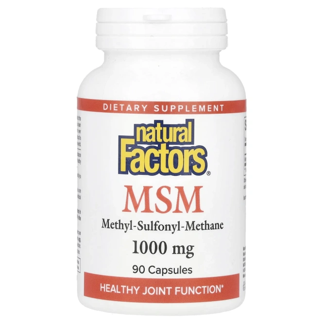 Natural Factors, МСМ, 1000 мг, 90 капсул