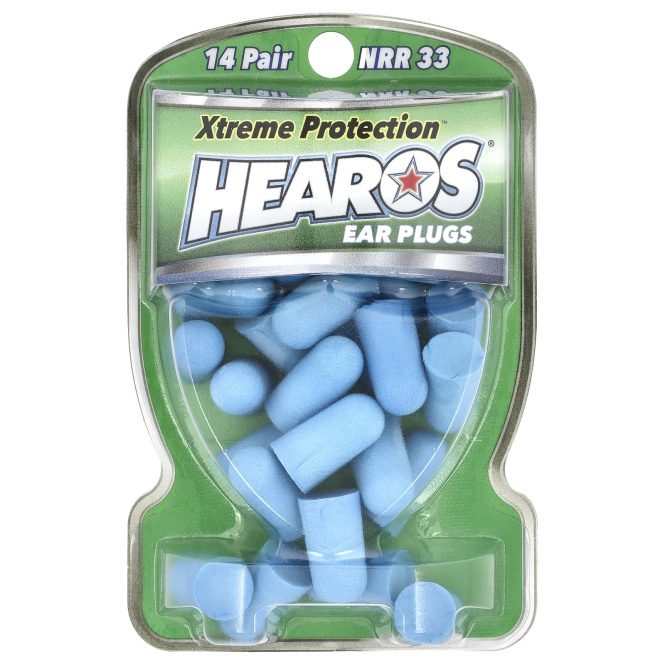 Hearos, Беруши Xtreme Protection ™, синие, NRR 33, 14 пар