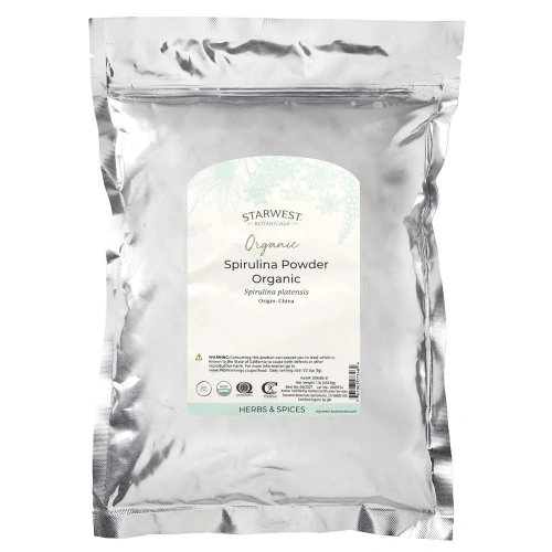Starwest Botanicals, Спирулина-порошок, органический, 1 фунт