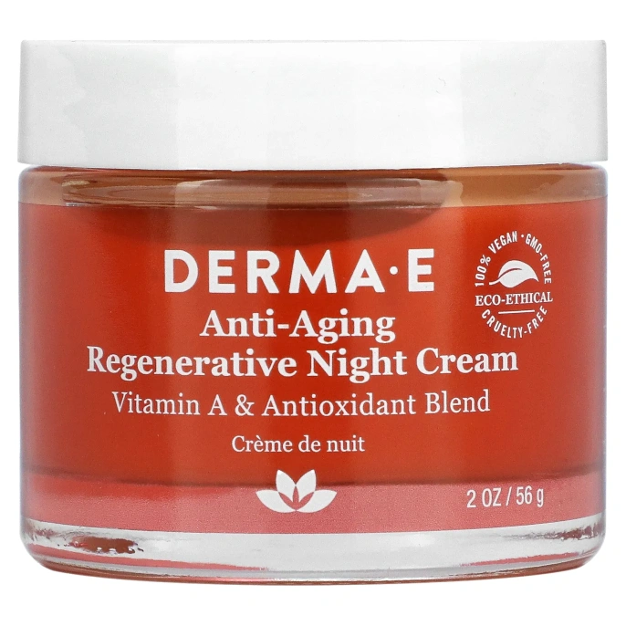 Derma E, Антивозрастной ночной крем, 2 унции (56 г)