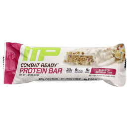 MusclePharm, Протеиновый батончик Combat Ready ™, праздничный торт с конфетти, 12 батончиков по 53 г (1,87 унции)