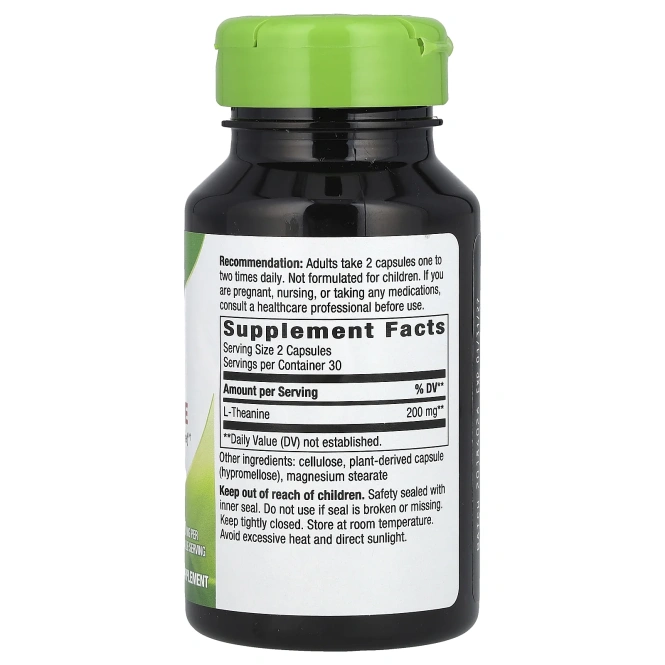 Nature's Way, L-Тианин, Стресс 60 овощных капсул