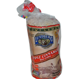 Lundberg, Рисовые хлебцы с яблоком и корицей, 9,5 oz (269 г)