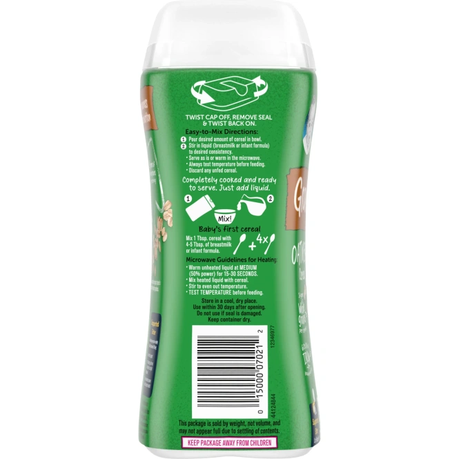 Gerber, Органические овсяные хлопья, 227 г (8 унц.)