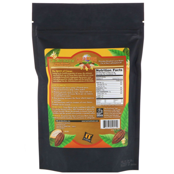 FunFresh Foods, World Berries, Cacao Brew, 8 oz (224 g)