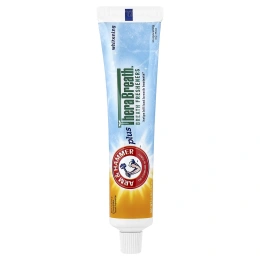 Arm & Hammer, TheraBreath™, освежитель дыхания, зубная паста с фторидом против кариеса, отбеливающая, бодрящая, холодная мята, 156 г (5,5 унции)