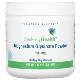 Seeking Health, глицинат магния в порошке, 200 мг, 187,5 г (6,61 унции)