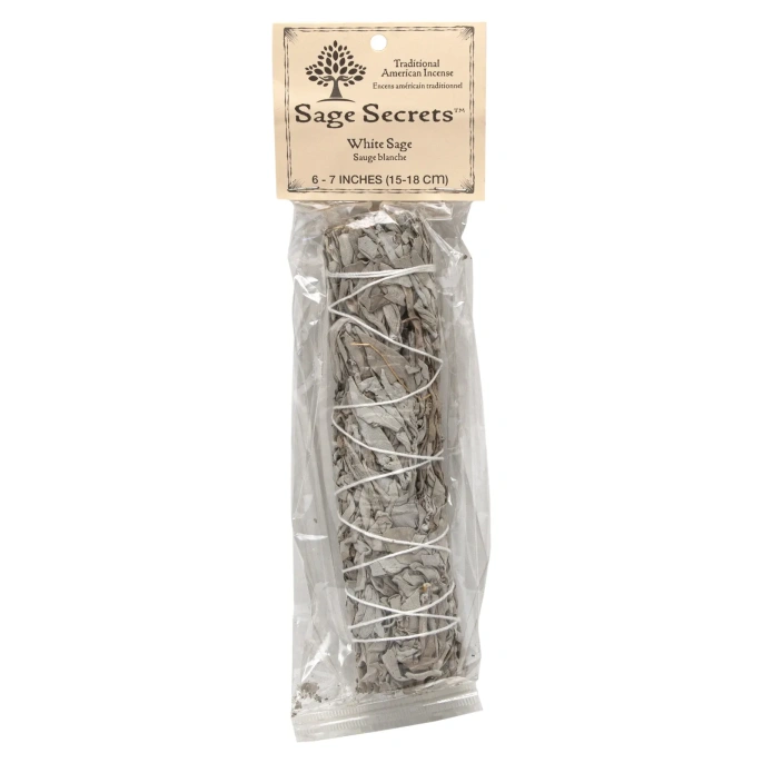 Sage Spirit, Native American Incense, белый шалфей, 6-7 дюймов