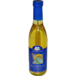 Loriva, 100% чистое масло из рисовых отрубей, 12.7 унций (376 мл)