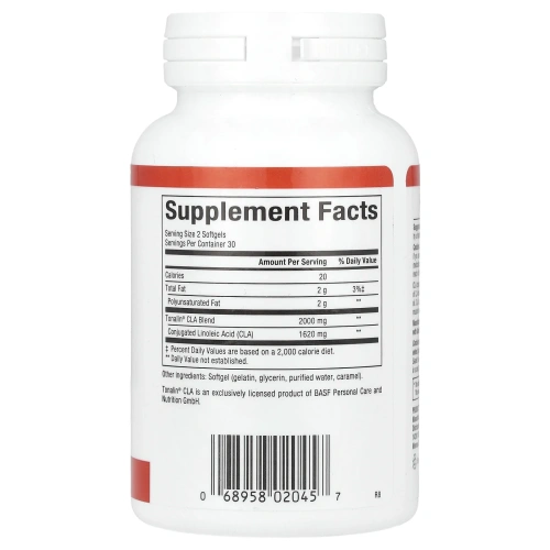 Natural Factors, КЛК, 1000 мг, 60 мягких таблеток