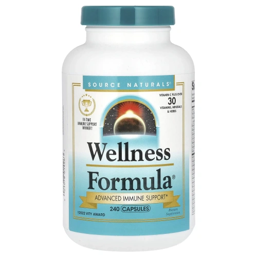 Source Naturals, Wellness Formula, ежедневная иммунная поддержка, 240 капсул