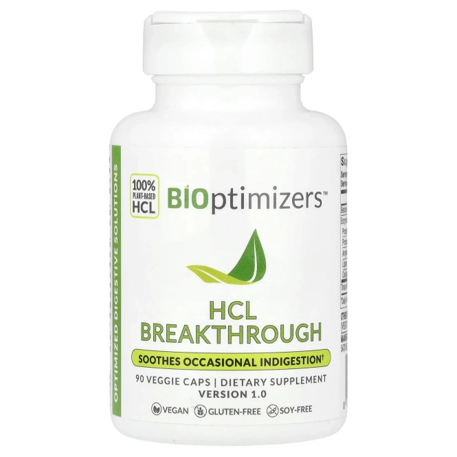 BiOptimizers, HCL Breakthrough`` 90 вегетарианских капсул