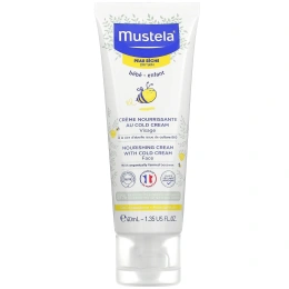 Mustela, питательный охлаждающий детский крем для лица, для сухой кожи, 40 мл (1,35 жидк. унции)