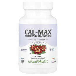 Maxi Health, Cal-Max™, с витамином D3 и магнием, 90 таблеток