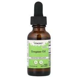 Vitacost, масло орегано, без спирта, 30 мл (1 жидк. унция)