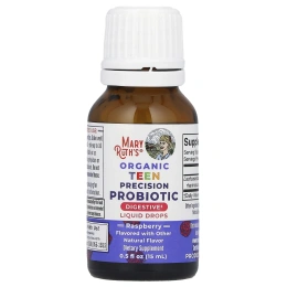 MaryRuth's, Прецизионный органический пробиотик для подростков, жидкие капли, малина, 3 млрд КОЕ, 15 мл (0,5 жидк. унц.)