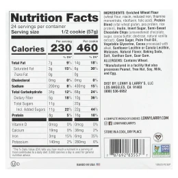 Lenny and Larry's, Печенье Двойной шоколад 12 упаковок