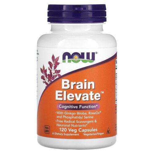 Now Foods, Препарат для улучшения работы мозга, 120 вегетарианских капсул