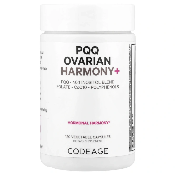 Codeage, PQQ Ovarian Harmony +, 120 растительных капсул