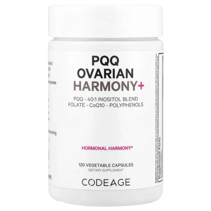 Codeage, PQQ Ovarian Harmony +, 120 растительных капсул