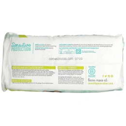 Seventh Generation, Sensitive Protection Diapers, Size 5, 27- 35 lbs, 19 Diapers