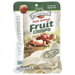 Brothers-All-Natural, Фруктовые чипсы, яблоко Фудзи, 12 пакетиков на одну порцию, 10 г (0,35 унции)