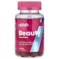 Vplab, Beauty Gummies, ягодное ассорти, 60 жевательных таблеток