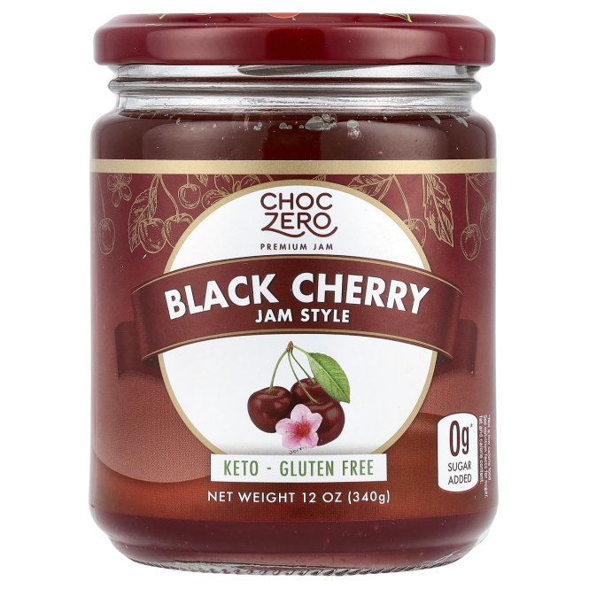ChocZero, Fruit Spread, черная вишня, 340 г (12 унций)