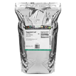 Frontier Co-op, Нарезанный и просеянный лист перечной мяты, 453 г (16 унций)