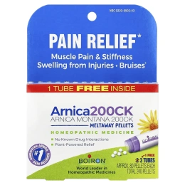 Boiron, Arnica montana 200CK, 3 упаковки по 80 гранул