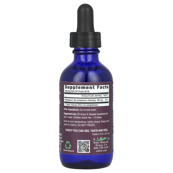 Eidon Mineral Supplements, Калия жидкий концентрат, 60 мл