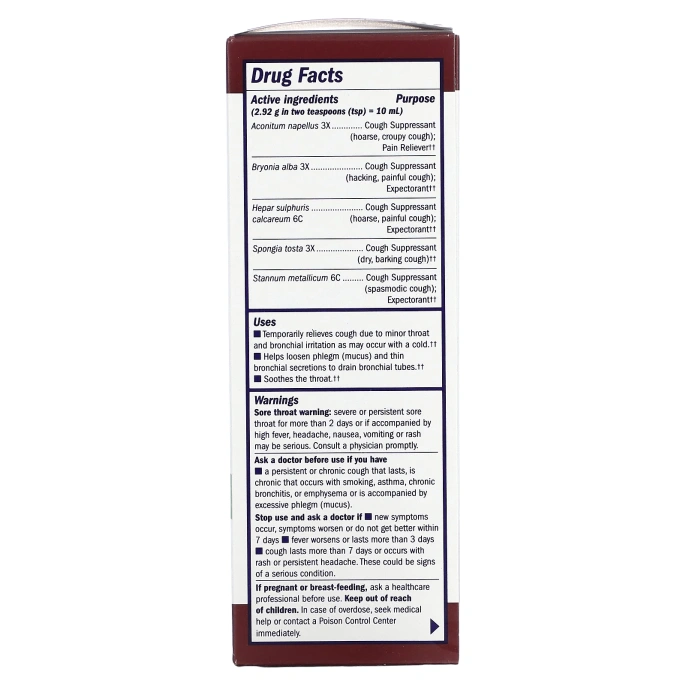 Boericke & Tafel, Дневной сироп от кашля, 8 ж. унц. (240 мл)