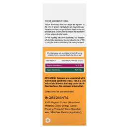 The Honey Pot Company, Двойные тампоны из 100% органического хлопка, обычные и с повышенной впитываемостью, 18 шт.
