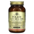 SOLGAR FOLATE (Фолиевая кислота) 1,333 mcg DFE (800 мкг),  250 таблеток