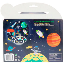 Brush Buddies, Умный уход, 3 предмета набора столовой посуды, космос, набор из 3 шт.