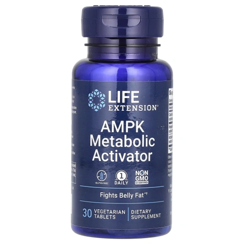 Life Extension, AMPK, активатор метаболизма, 30 вегетарианский таблеток