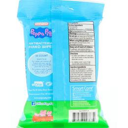 Brush Buddies, Smart Care, свинка Пеппа, антибактериальные салфетки для рук, 25 шт.