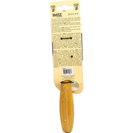 Bass Brushes, Расческа для волос в классическом круглом стиле, 100% из щетины кабана, полукруг, деревянная ручка, 1 шт