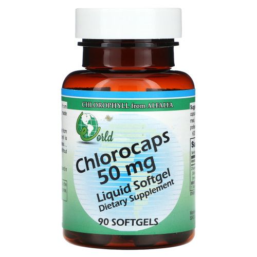 World Organic, Хлорокапс (50 мг) 90 софтгелей