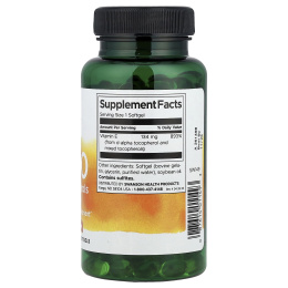 Swanson, E-200 смешанные токоферолы, 134 мг (200 МЕ), 250 мягких таблеток