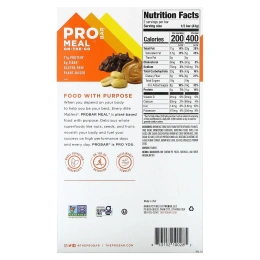 Pro Bar, Meal Bar, Арахисовое масло с шоколадом, 12 батончиков, 3 унции (85 г) каждый