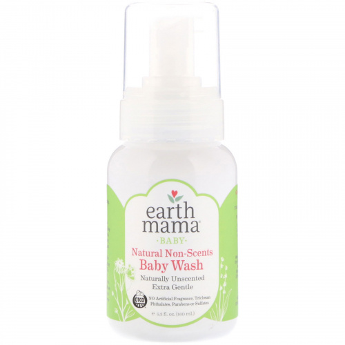 Earth Mama, Для детей, натуральное мыло-гель для детей, без запаха, 5,3 ж. унц. (160 мл)