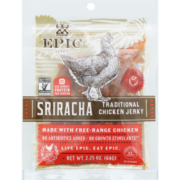 Epic Bar, Traditional Chicken Jerky, Sriracha, 2.25 oz (64 g)