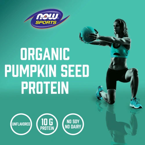 Now Foods, Sports, Organic Pumpkin Seed Protein Powder,  Unflavored, 1 lb (454 g)
