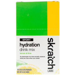 SKRATCH LABS, Sport Hydration Drink Mix, Lemon & Lime, 20 Pack, 0.8 oz (22 g) Each