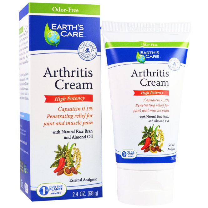 Earth's Care, Крем от артрита, 2,4 унции (68 г)