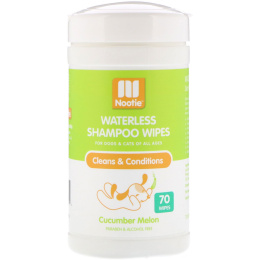 Nootie, Waterless Shampoo Wipes, Cucumber Melon, 70 Wipes