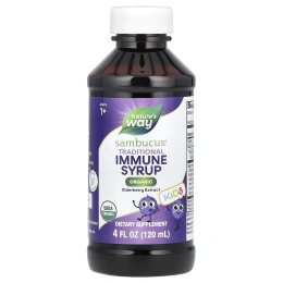 Nature's Way, Сироп из органической бузины, cтандартизованная бузина, 4 ж. унц. (120 мл)