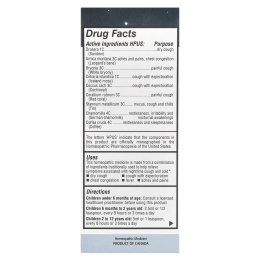 Homeolab USA, Kids Relief, сироп от кашля и простуды, ночная смесь, для детей 0–12 лет, 100 мл (3,4 жидк. унц.)