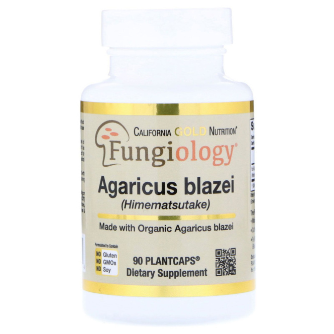 California Gold Nutrition, Agaricus Blazei (Himematsutake), 90 PlantCaps